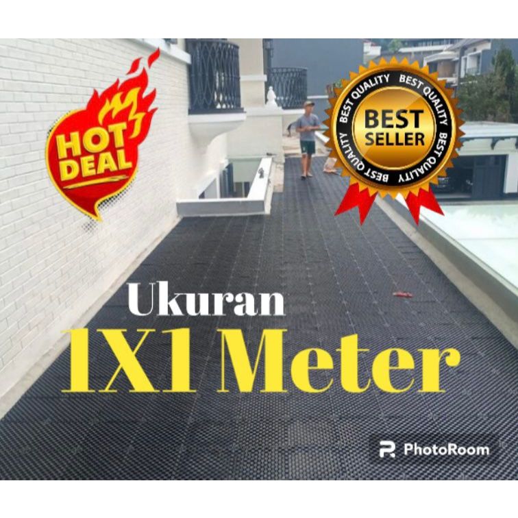 PABRIK DRAINAGE CELL UKURAN 100X100 CM - ALAS RESAPAN RUMPUT SINTETIS MURAH - DRAINASE CELL