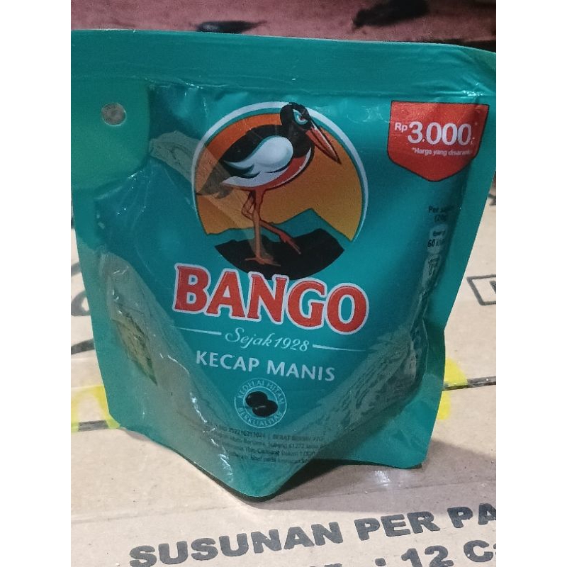 

KECAP MANIS BANGO HITAM 77 GRAM 3RIBUAN PER PCS