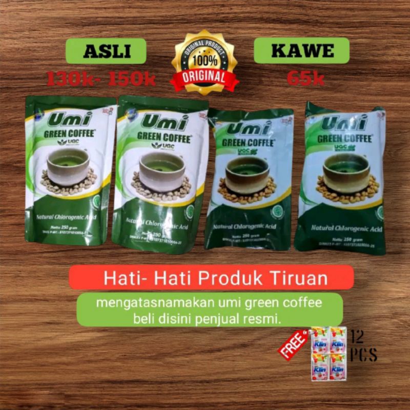 

umii green coffee original isi 2 pics/bungkus