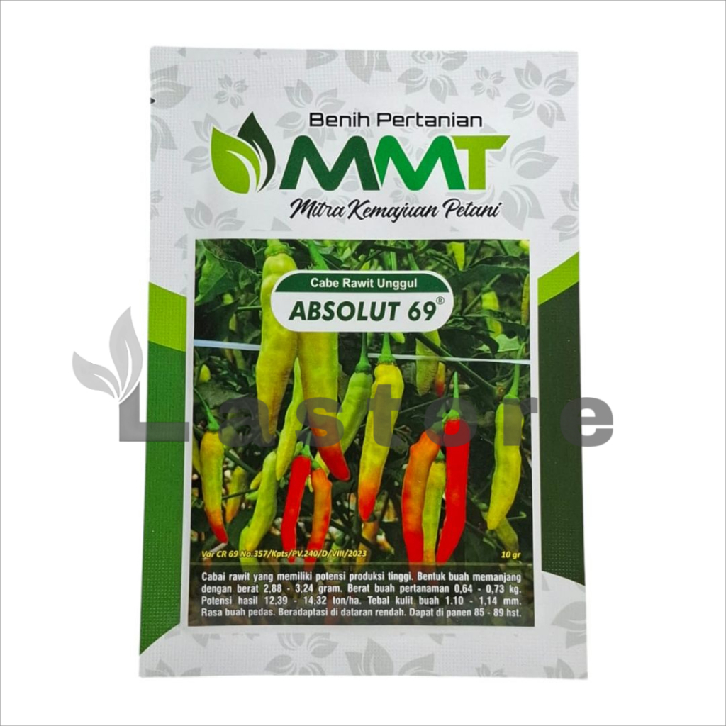 Benih Cabe Cabai Rawit Unggul ABSOLUT 69 Isi 10 gram Benih MMT