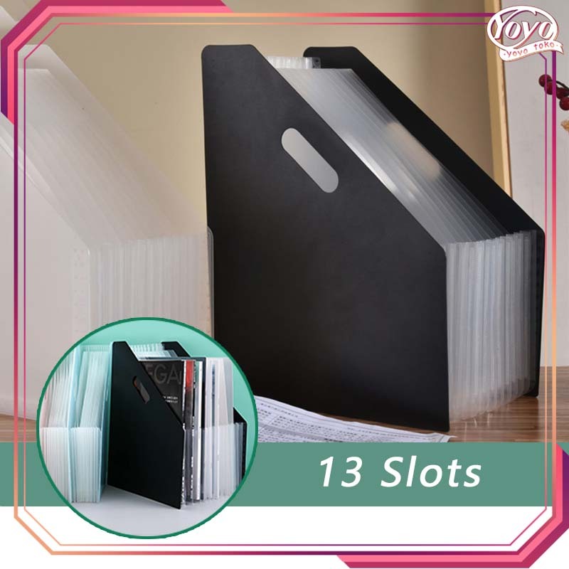 File Holder Standing File A4 13 Sekat Tempat File Dokumen Folder File Dokumen Tas Dokumen File