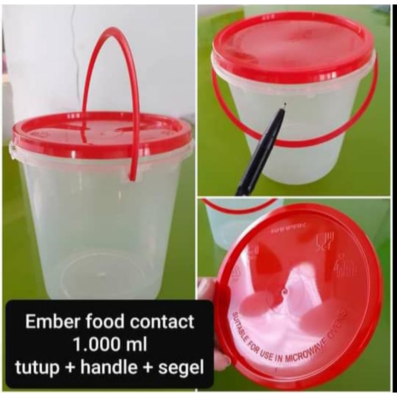 Toples 1000ml / toples kurma / toples dengan segel