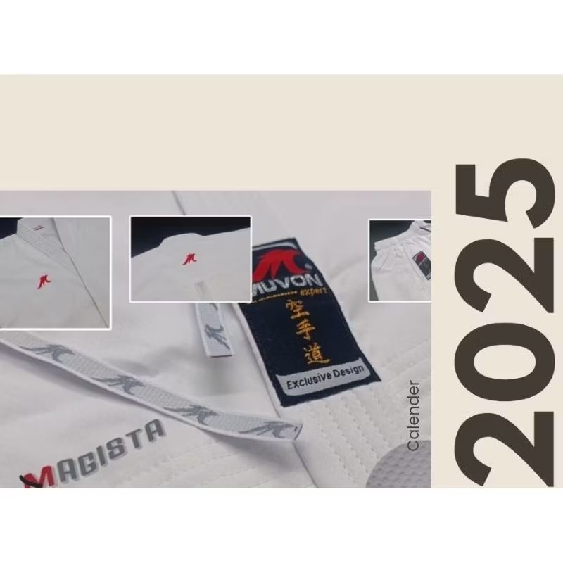 Baju Karate Muvon Kumite Magista Baju Muvon Magista Series 3 Terbaru 2025 Original Baju Kumite White