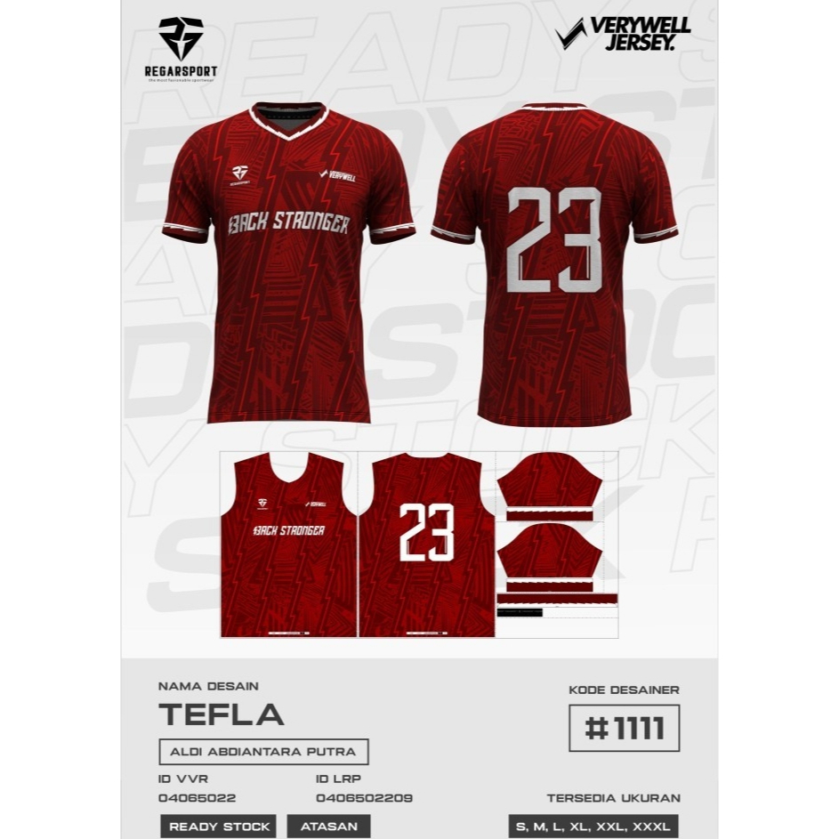 REGARSPORT - 377 Jersey Bola/Futsal Atasan Lis Lengan Pendek