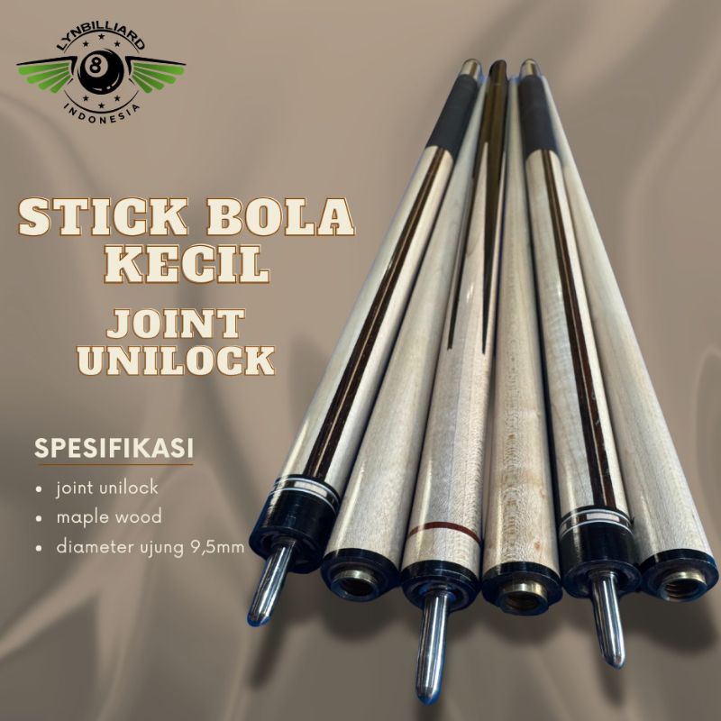 STICK BILLIARD UNTUK BOLA KECIL TIP  9,5mm