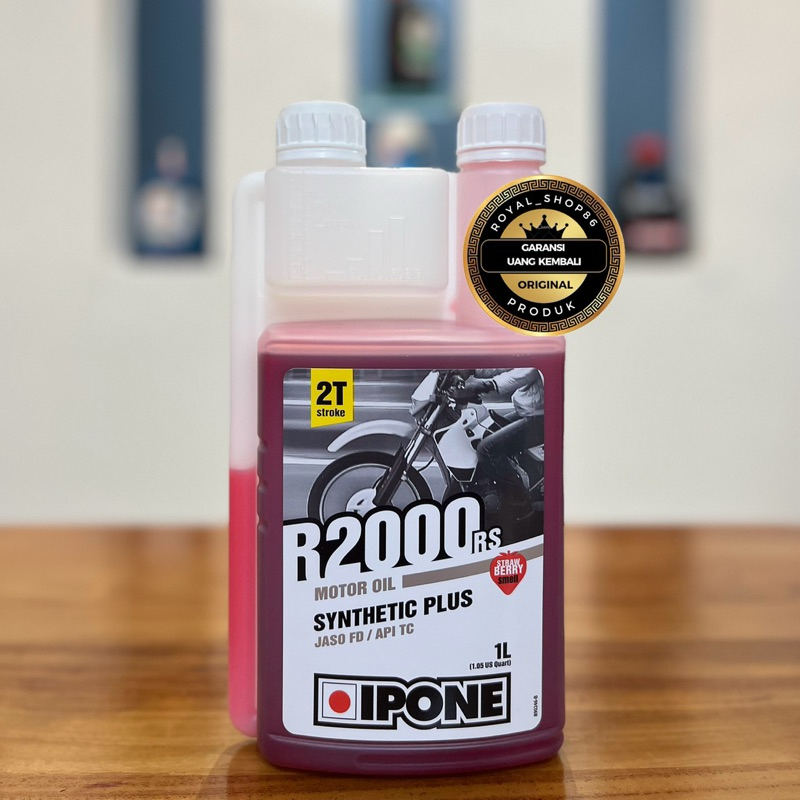 Arf OLI IPONE R2000 STRAWBERRY OLI IPONE 2T OLI SAMPING IPONE 1 LITER ORIGINAL AST