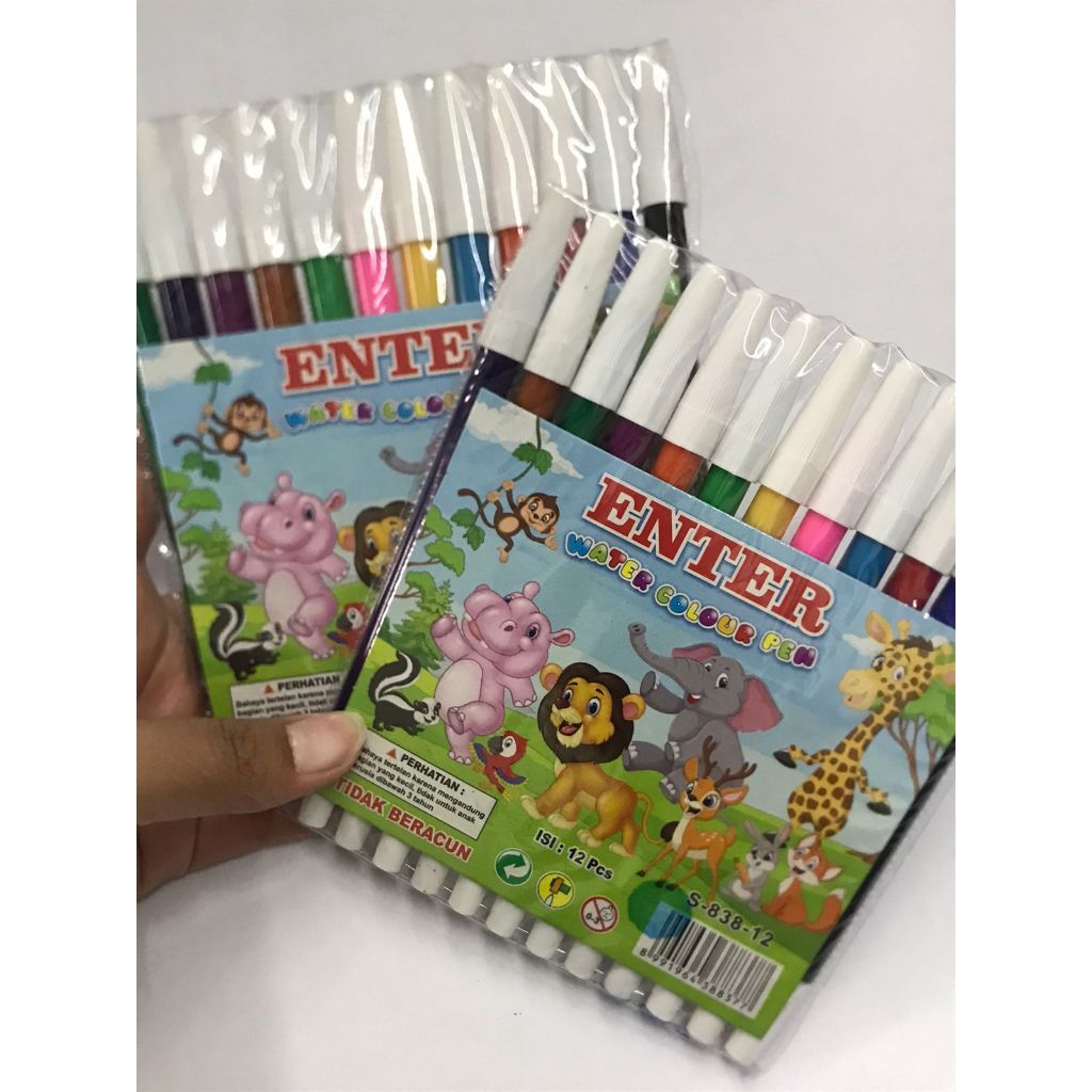 

spidol 12 warna merk enter