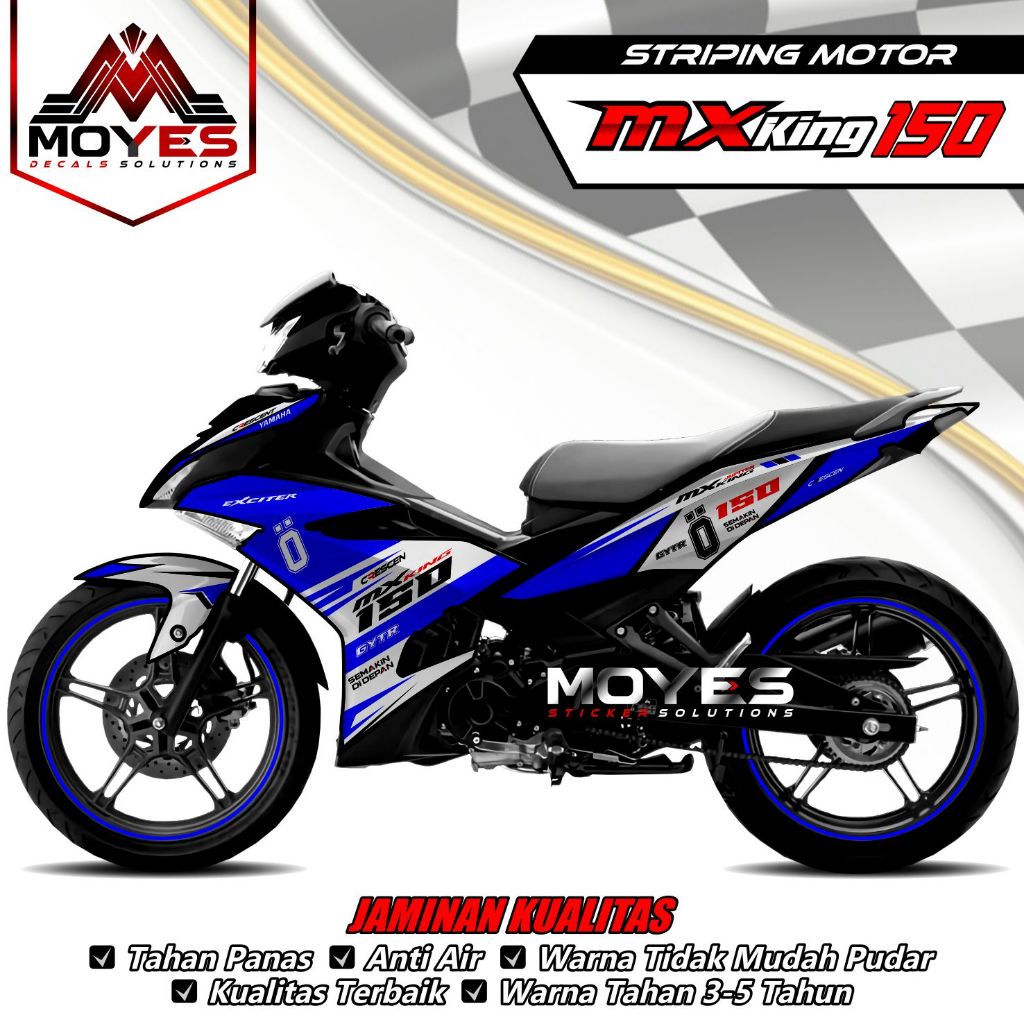 Striping MX King 150 - Decal MX King 150 - Stiker MX King 150 - Decal Stiker MX King 150 Ohlins