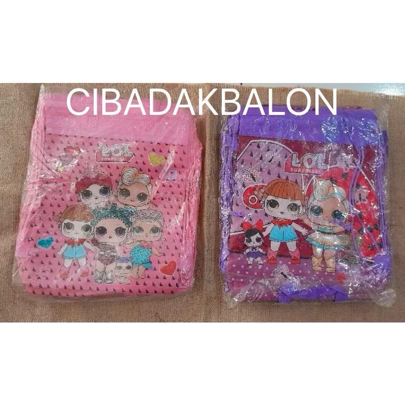 

Tas Kain Bingkisan Snack Ulang Tahun LOL / Ransel Kanvas Pesta HBD / Birthday Party Snack Bag / Tas Ulang Tahun / Tas Bingkisan Ulang Tahun LOL / Goodie Bag LOL