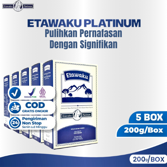 

PAKET 5 BOX Etawaku Platinum - Susu Kambing Etawa Murni + Krimer Bubuk, Kaya Protein, Vitamin, dan Mengatasi Nyeri Persendian