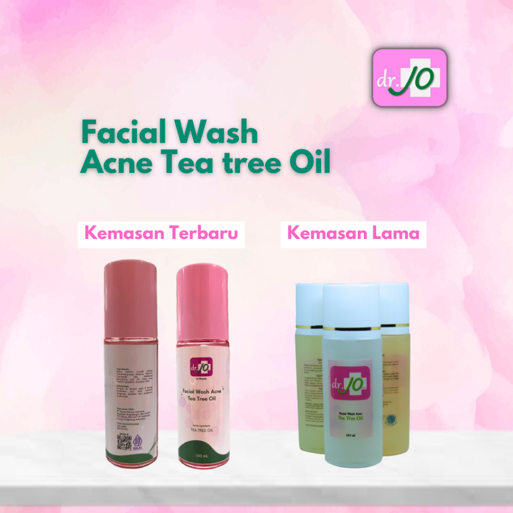 DR.JO FACIAL WASH ACNE TEA TREE OIL | SABUN JERAWAT KLINIK DR JO BPOM AMAN HALAL