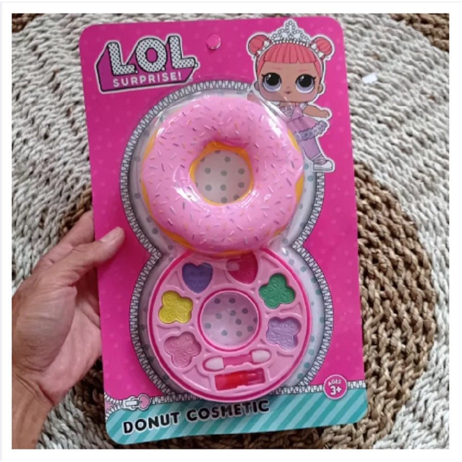 mainan anak cewek make up donat mainan riasan anak