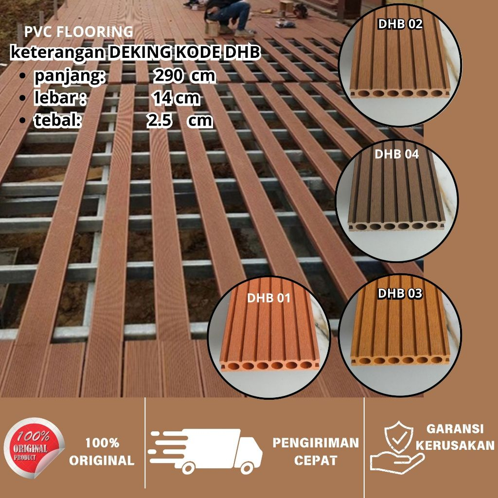 Lantai Decking WPC Outdoor WPC LANTAI WPC DECKING WPC FLOORING Lantai Kayu Decking Tile Outdoor