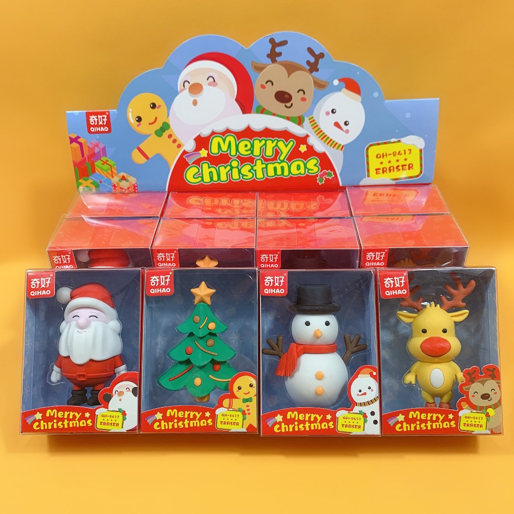 

8413 (harga 1 pcs) Penghapus karakter tema Natal Sinterklas Snowman ukuran besar - Stationery