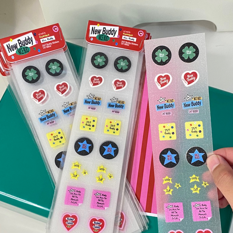 

24/7 BUDDIES GLITTER STICKER