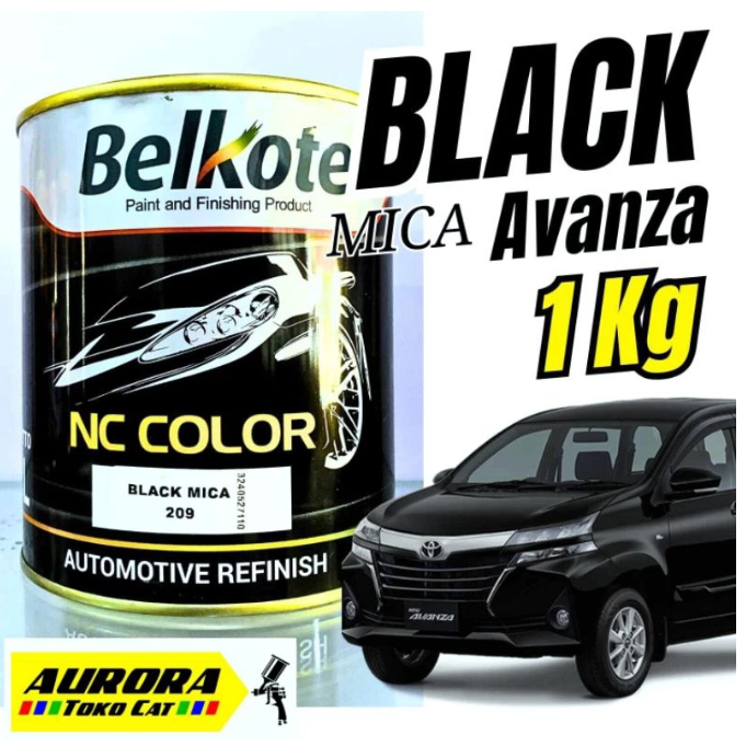 Cat Hitam Avansa 1Kilo BELKOTE Black Mica Toyota Daihatsu Avanza Xenia Senia Calya Sigra Ayla Agya