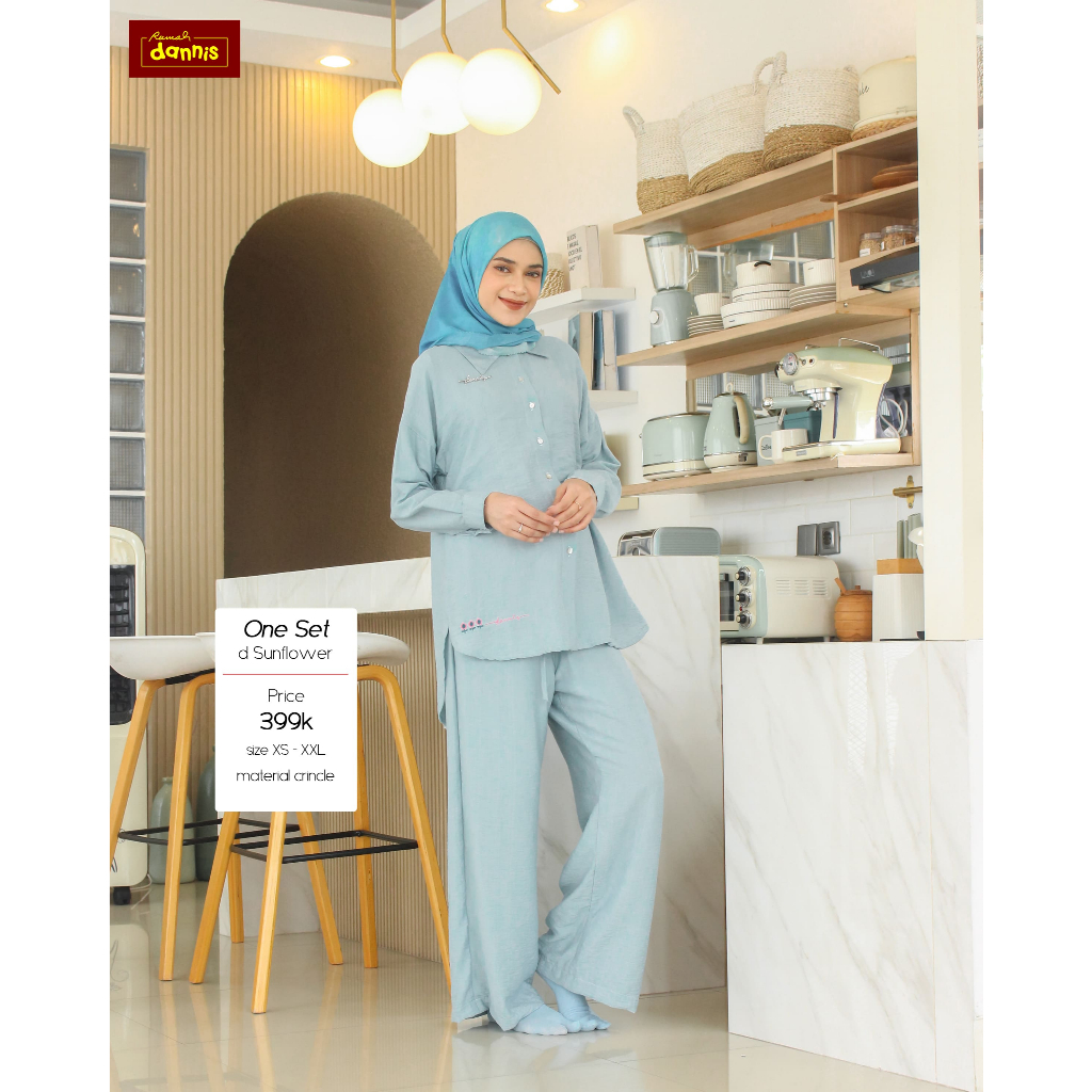 DANNIS COLLECTION OFFICIAL ST D DAILY SUNFLOWERS SETELAN DANNIS TERBARU
