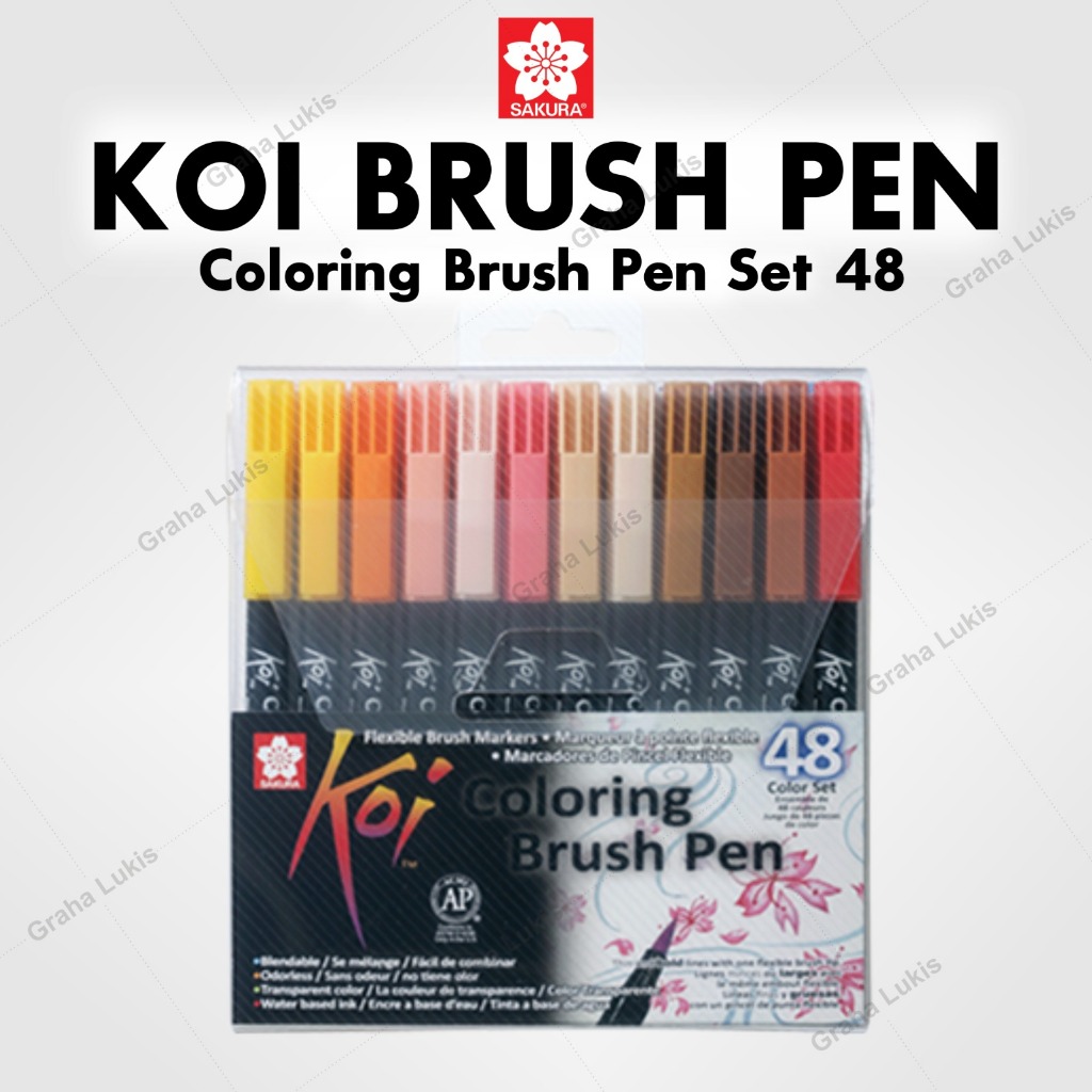 

Sakura Koi Coloring Brush Pen - 48 Color Set