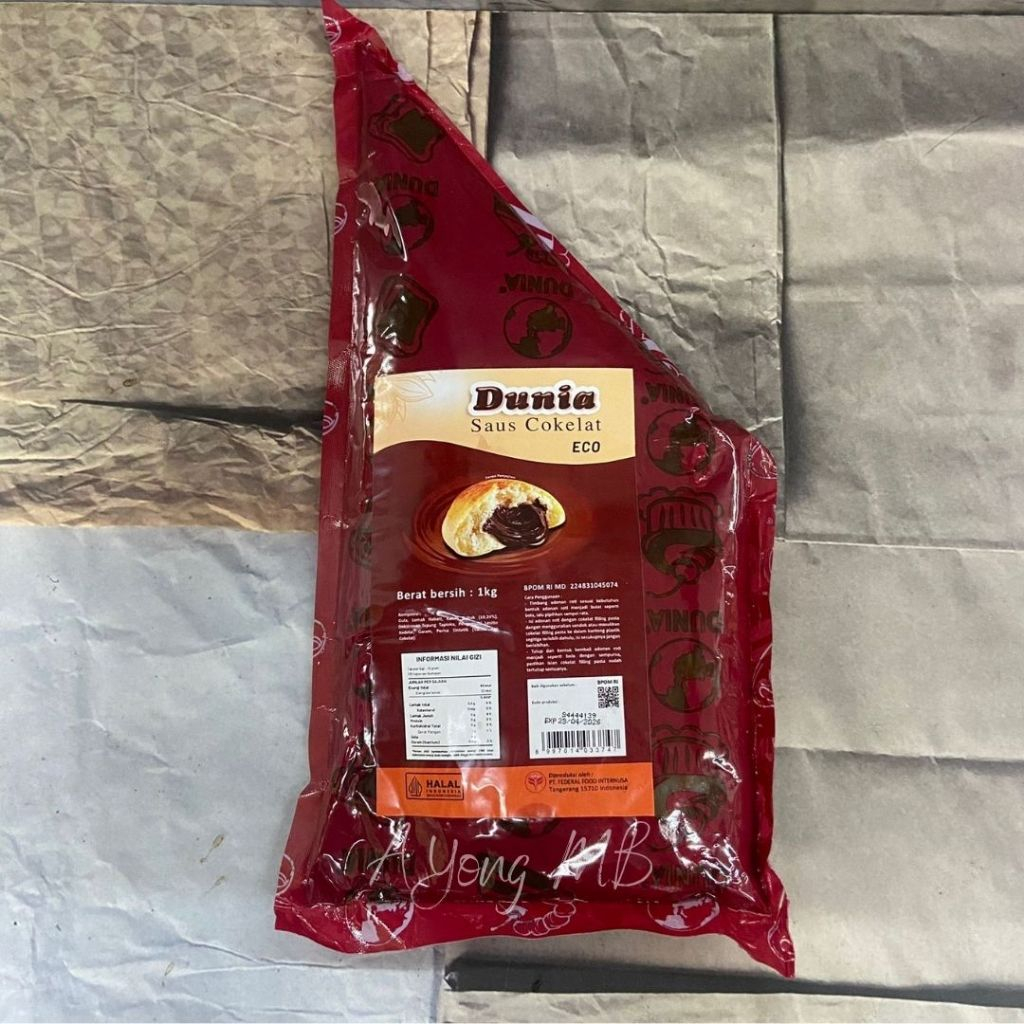 

COKLAT FILLING DUNIA 1KG / ISIAN ROTI FILLING DUNIA