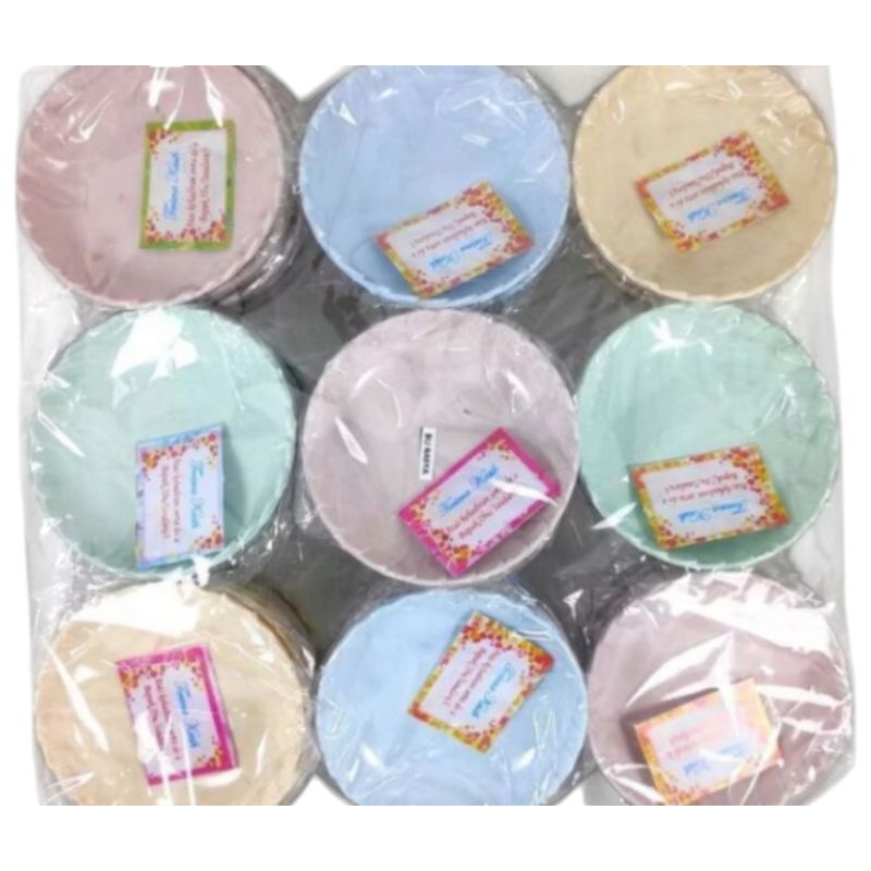 isi 50 pcs souvenir pernikahan mangkok bulat gratis kartu ucapan