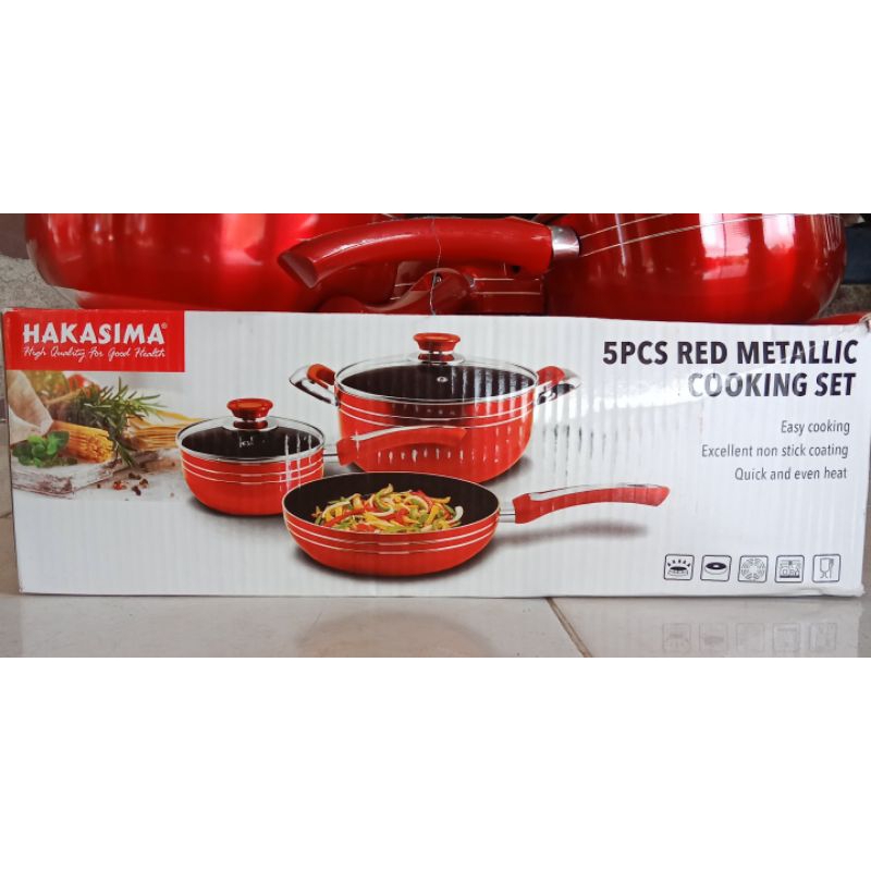 HAKASIMA 5PCS RED METALLIC SET