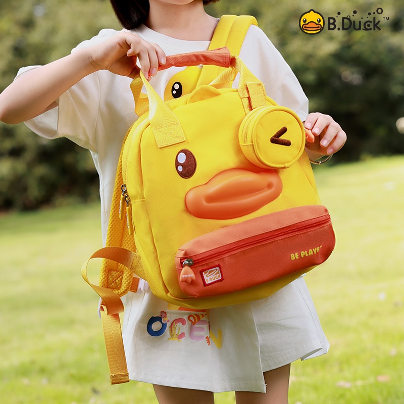​B.Duck Official Kindergarten Backpack - Spine Support Lightweight School Bag for Elementary Kids​