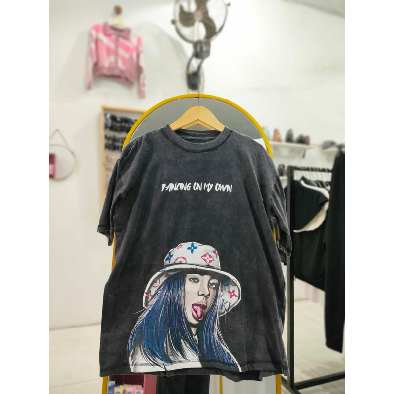 kaos oversize washed/ kaos wanita pria