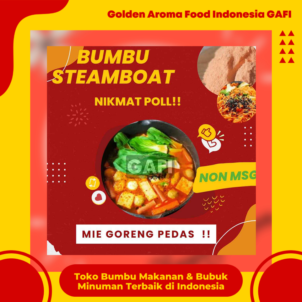 

BUMBU SUKI INSTAN Mie Goreng Pedas NON MSG 1 Kg Steamboat Shabu Hotpot Bumbu Instant Tomyum Rasa Mie Goreng Pedas Suki Steamboat Ramen Bakso Miso Bubuk Steamboot Sukiyaki Grill Bakar Instant Gafi Bumbu Instan