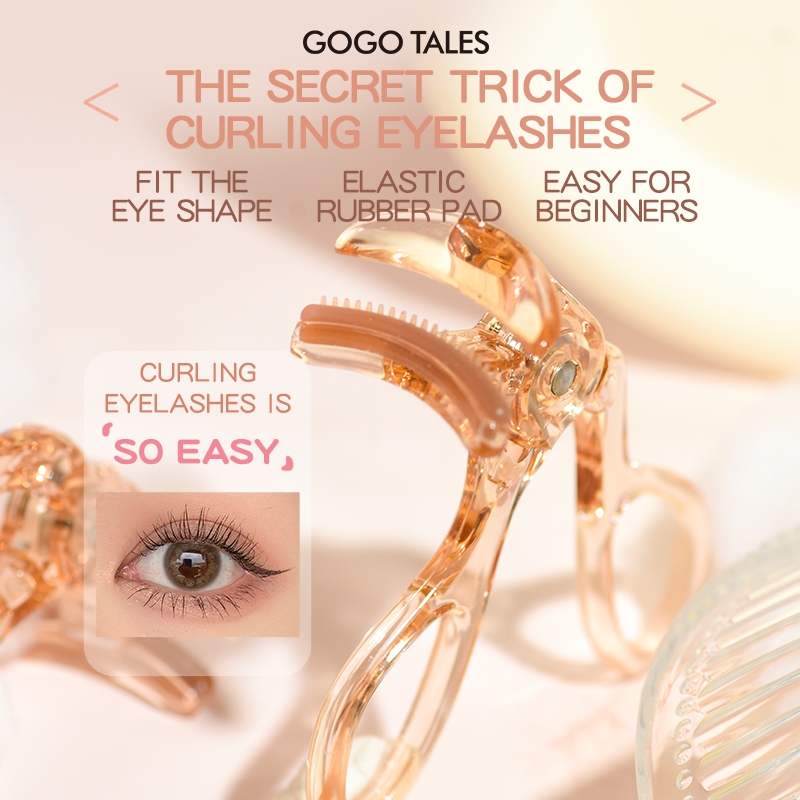 GOGOTALES Comb Eyelash Curler Warping Fits All Eye Shapes Eyelashes More Curling Eye Makeup Tools GT