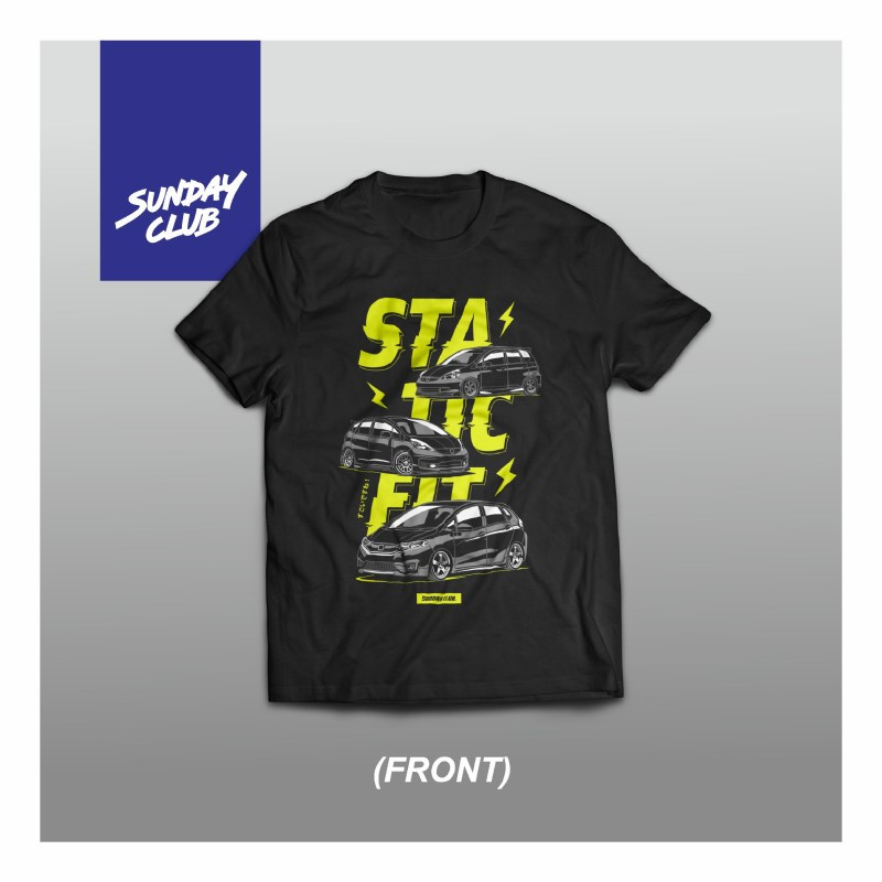 Sunday Club - static fit - Kaos Honda Jazz Baju Mobil Otomotif Diecast