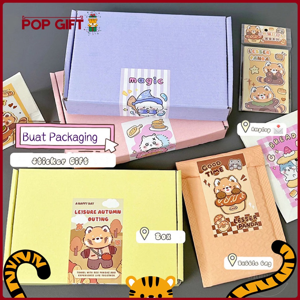 

PG Stiker Panjang Segel Packaging Box Stiker Packing Sticker Kemasan Karakter Lucu Capybara SP18