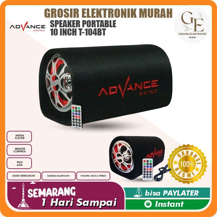 Advance Speaker Subwofer T104 BT 10inch