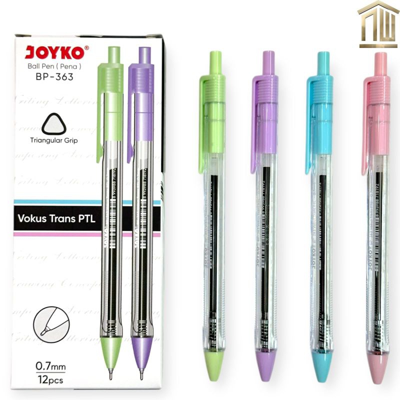 

Pulpen / Ballpoint Joyko Vokus Pastel Transparan BP-363 (Lsn)