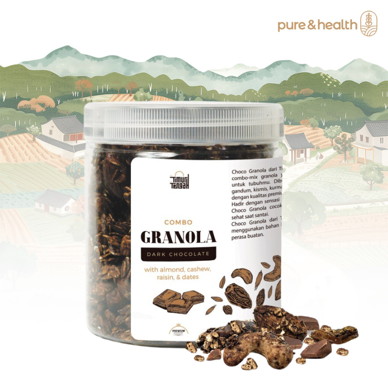 

Granola Coklat Timur Tengah 250 gram Oatmeal Sehat Natural Super Food