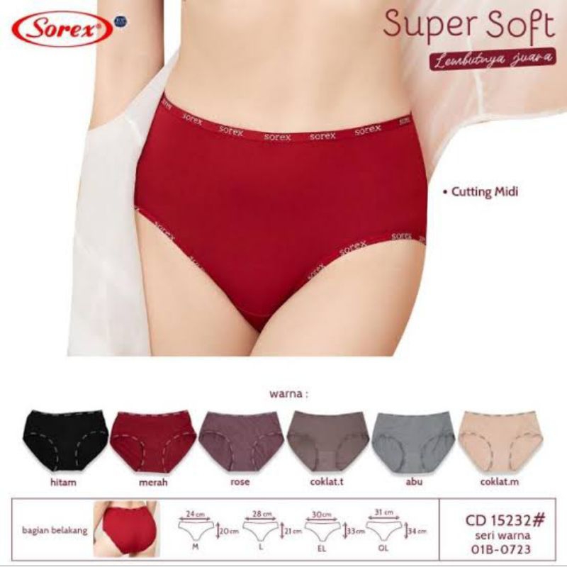 (6pcs) CD SOREX 15232 Midi Super Soft