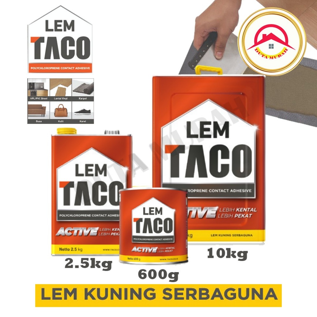

ucl_gramari - lem taco 2.5 kg / lem kuning serbaguna daya rekat kuat