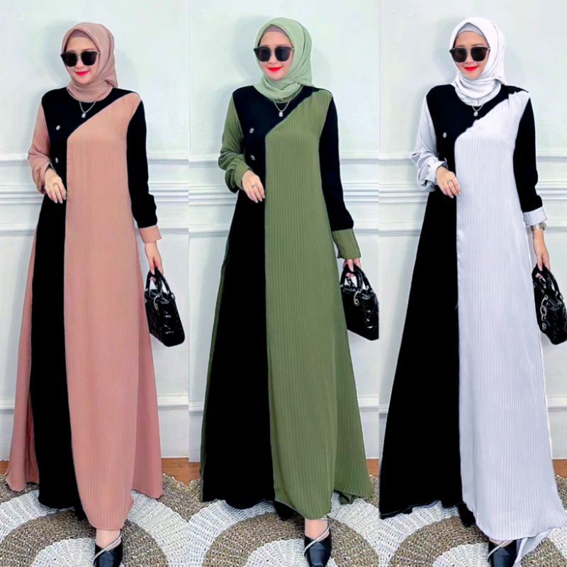 Gamis Dewasa Gamis Crinkle Baju Muslim Crinkle Airflow