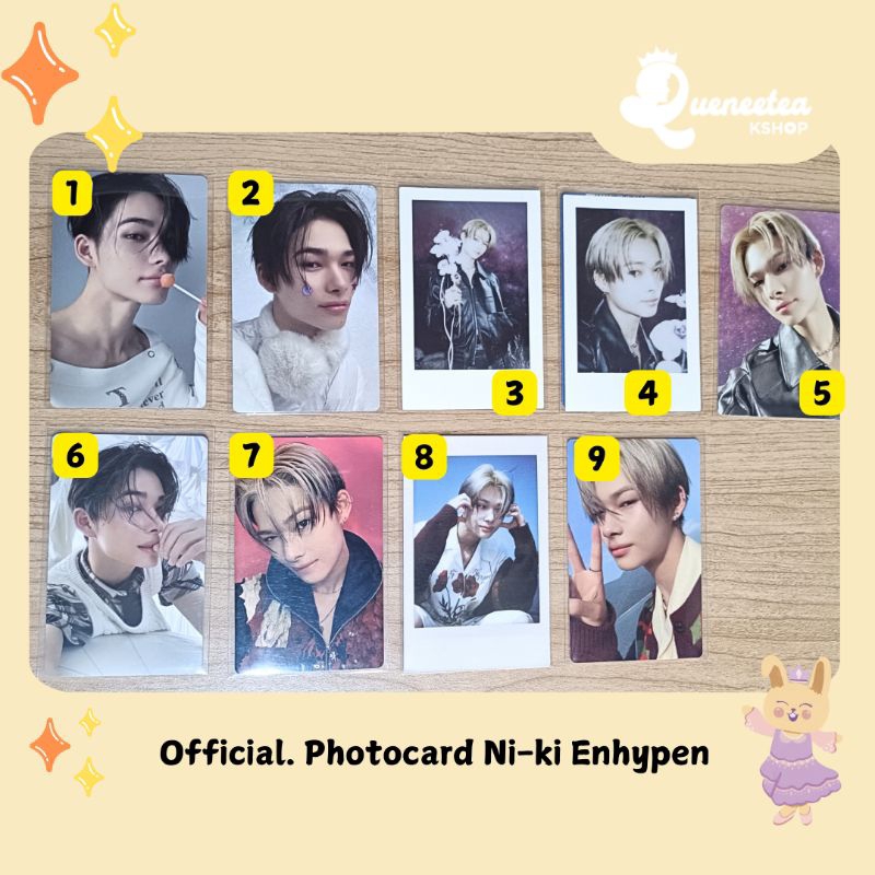 OFFICIAL PHOTOCARD NI-KI ENHYPEN