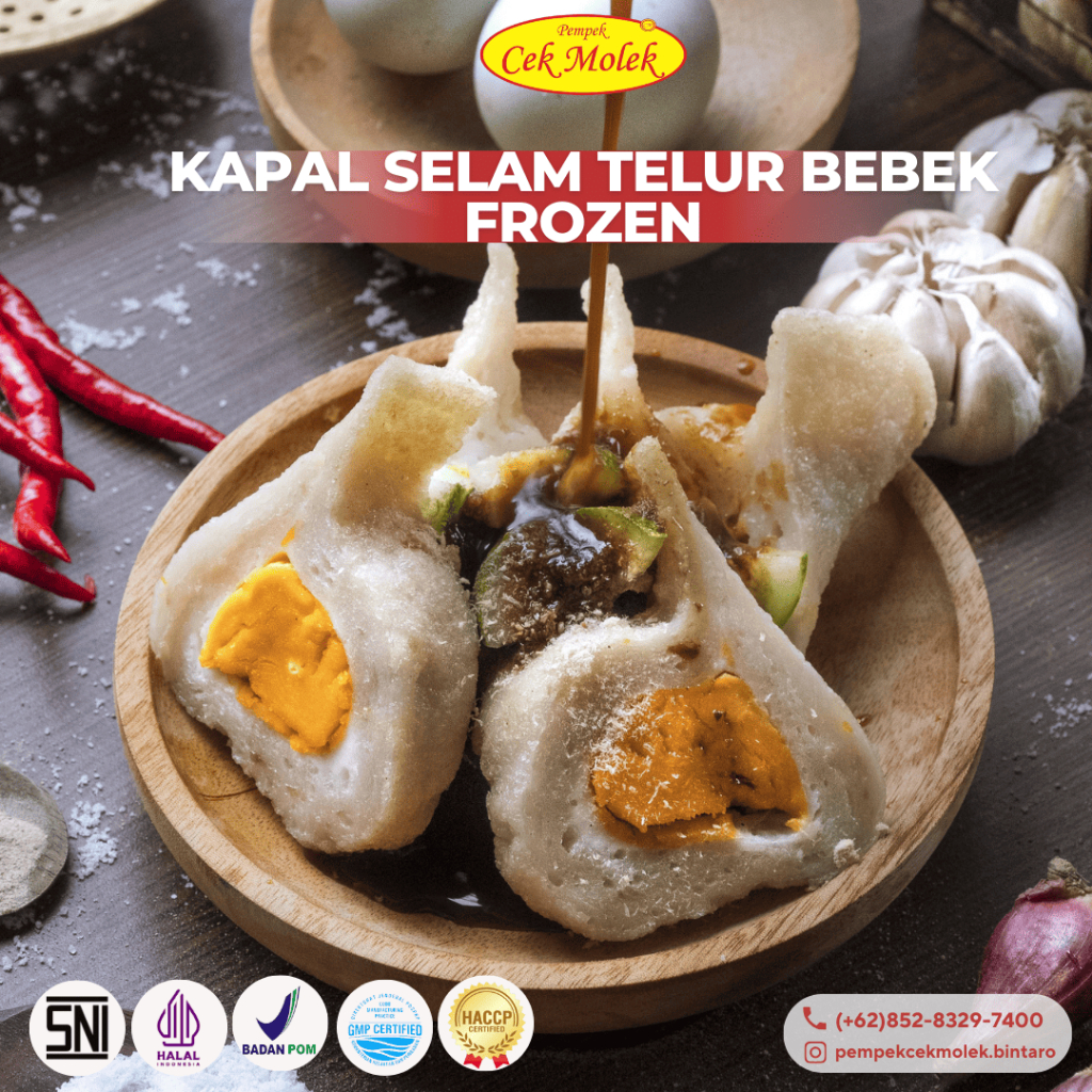 

Pempek Cek Molek Kapal Selam Telur Bebek Frozen