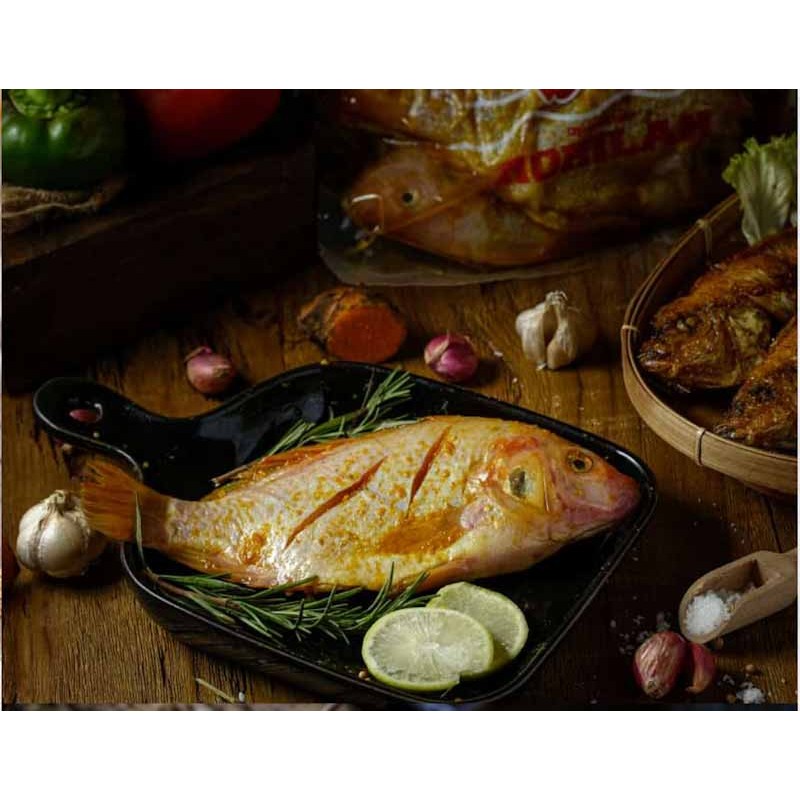 

Rohilah Food - Ikan Nila Bumbu 1kg | Premium | Sehat | Organik | Probiotik | Bebas Pakan Limbah