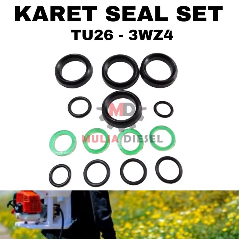 Seal Sil Kit 14 PCKomplit Inner Seal Piston Plunger TU26 TU 26 Mesin Semprot Sprayer Portable