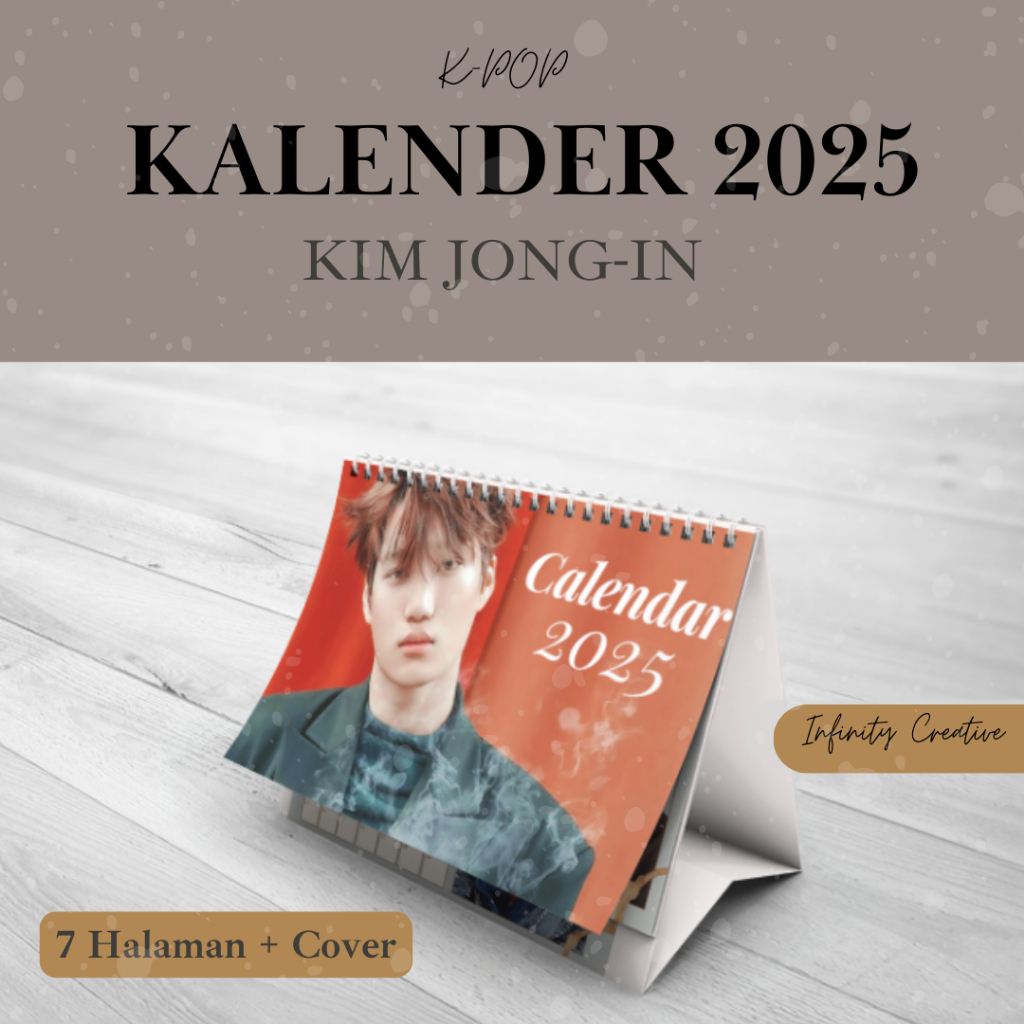 

Kalender Meja 2025 Kai EXO - Kim Jong In- Bisa Custom Foto-Hardcover