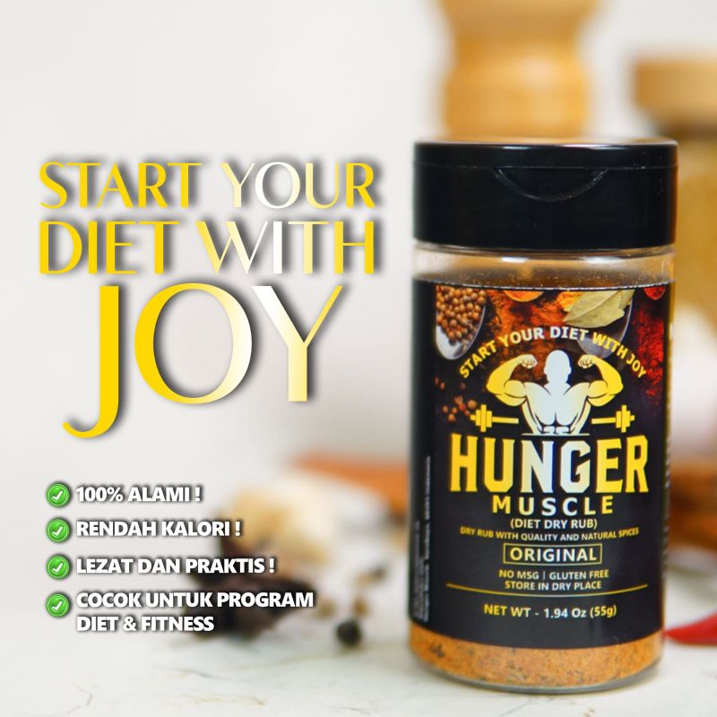 

Hunger Muscle ORIGINAL Dry Rub Bumbu Marinasi Diet Serbaguna Rendah Kalori