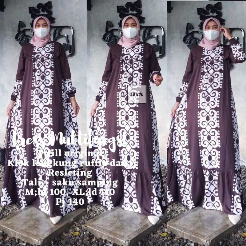 (BISA COD)BEST SELLER GAMIS TWILL ORI GAMIS REMPEL TUMPUK GAMIS TWILL RAYON PREMIUM