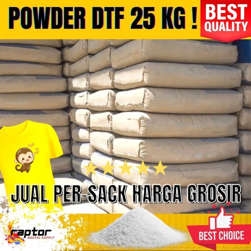 

(Khusus INSTANT) TPU Hotmelt Adhesive CRYSTAL SOFT DTF Powder Tepung DTF GROSIR PER SAK KUALITAS TERBAIK UNTUK SABLON DTF