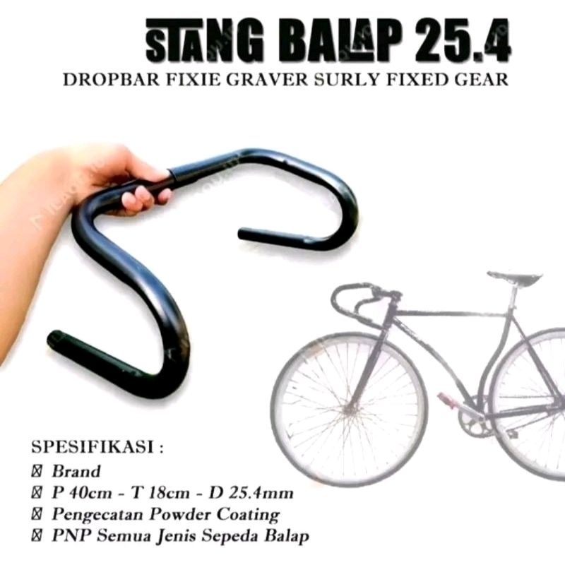 stang sepeda fixie balap