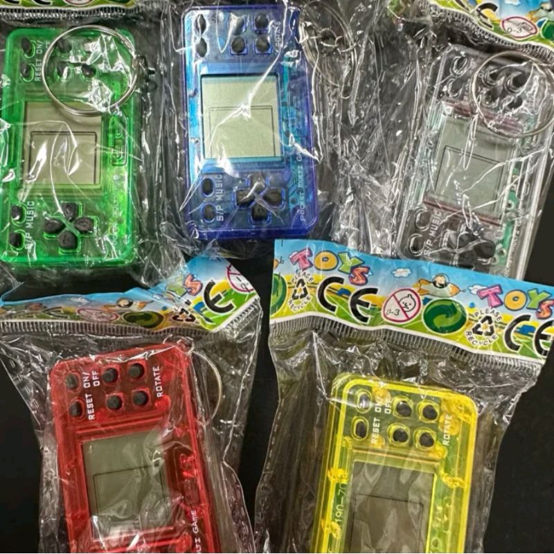 Keyring Konsol Game Transparan/Konsol Game Mini Gantungan Kunci