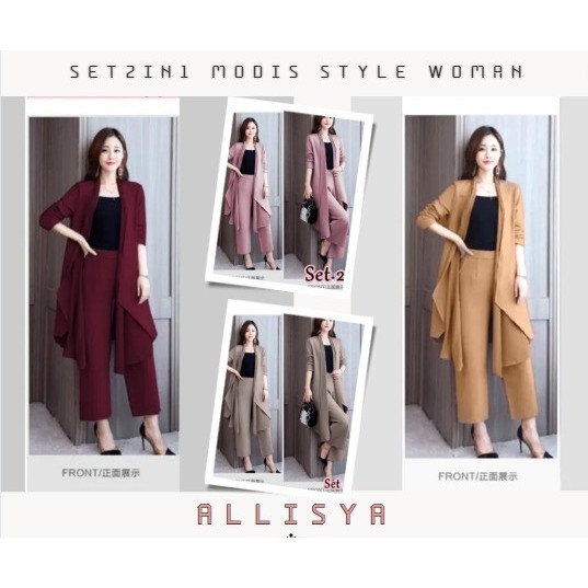Arinda Set | Setelan Baju Muslim Remaja Murah | Setelan Wanita Terlaris | Outfit Muslim Wanita