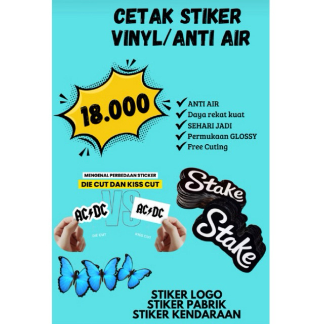 

STIKER VINYL // ANTI AIR // A3 + CUTTING // MURAH !!!!