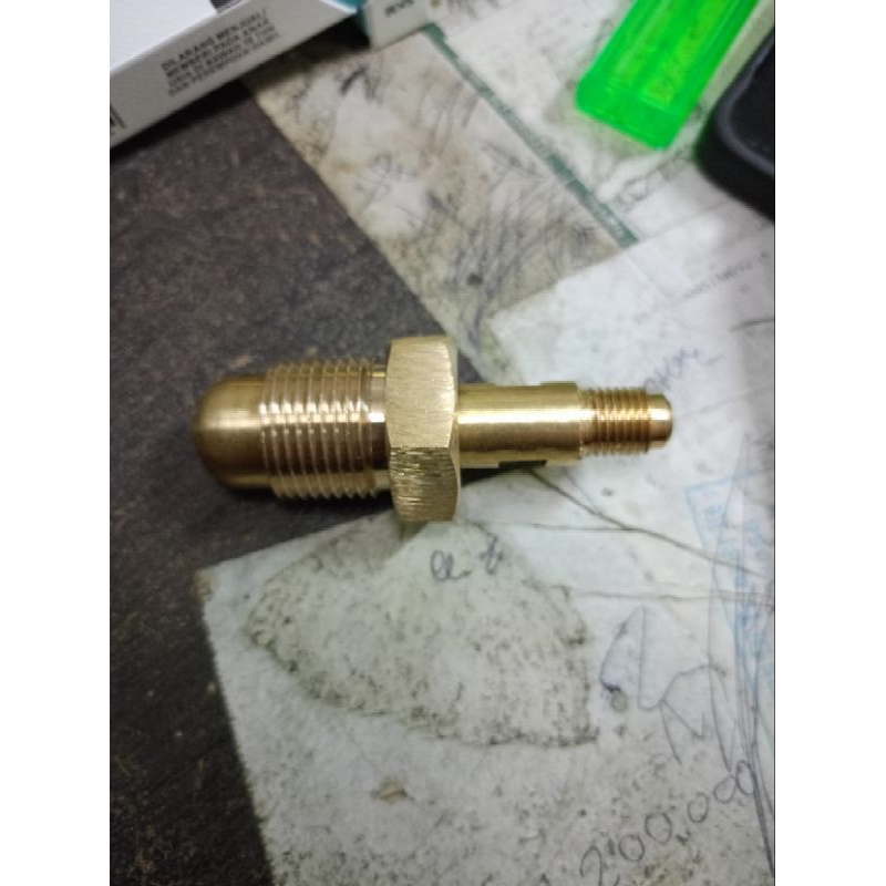 nepel n2 Kuningan drat luar 5/8" x 1/4" nepel botol Kuningan